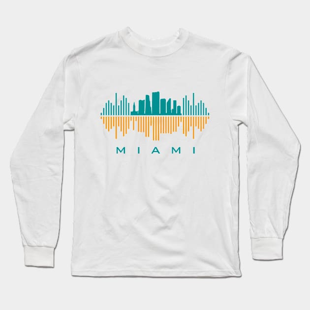 Miami Soundwave Long Sleeve T-Shirt by blackcheetah